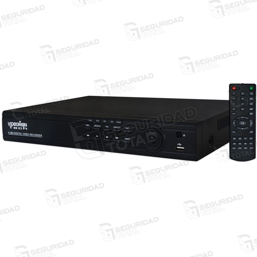 Sistema de cámara de vigilancia DVR SANNCE 8CH 5-en-1 1080N Video grabadora acceso remoto 